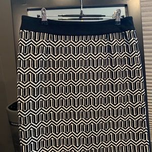 Black and white skirt